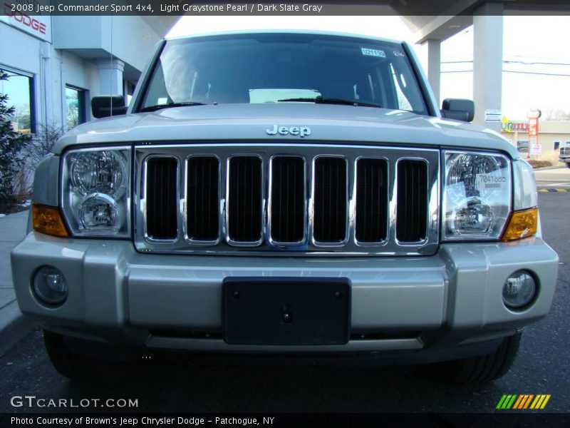 Light Graystone Pearl / Dark Slate Gray 2008 Jeep Commander Sport 4x4