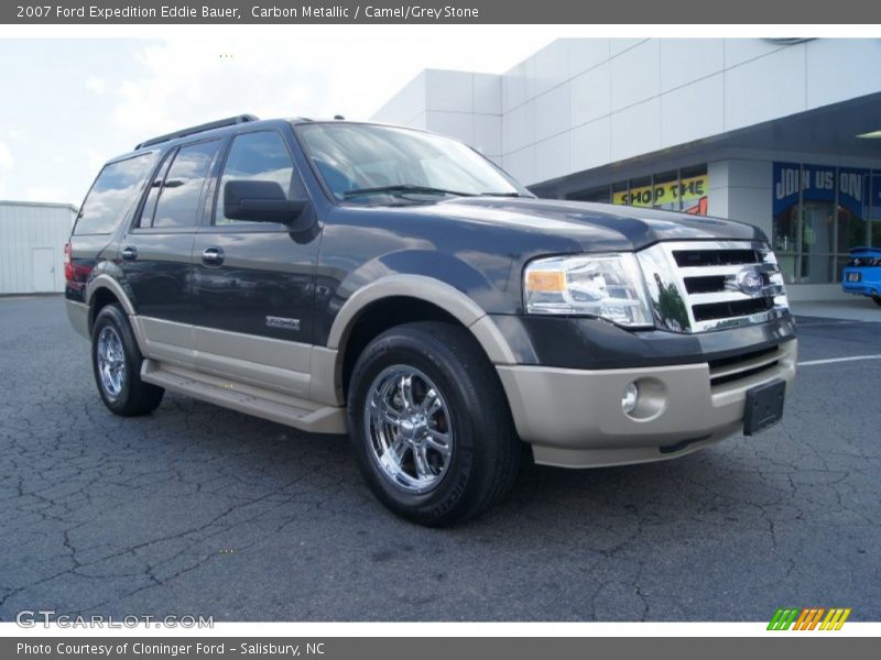 Carbon Metallic / Camel/Grey Stone 2007 Ford Expedition Eddie Bauer