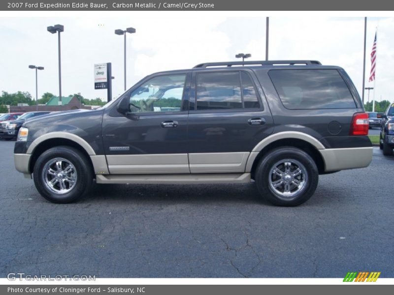 Carbon Metallic / Camel/Grey Stone 2007 Ford Expedition Eddie Bauer