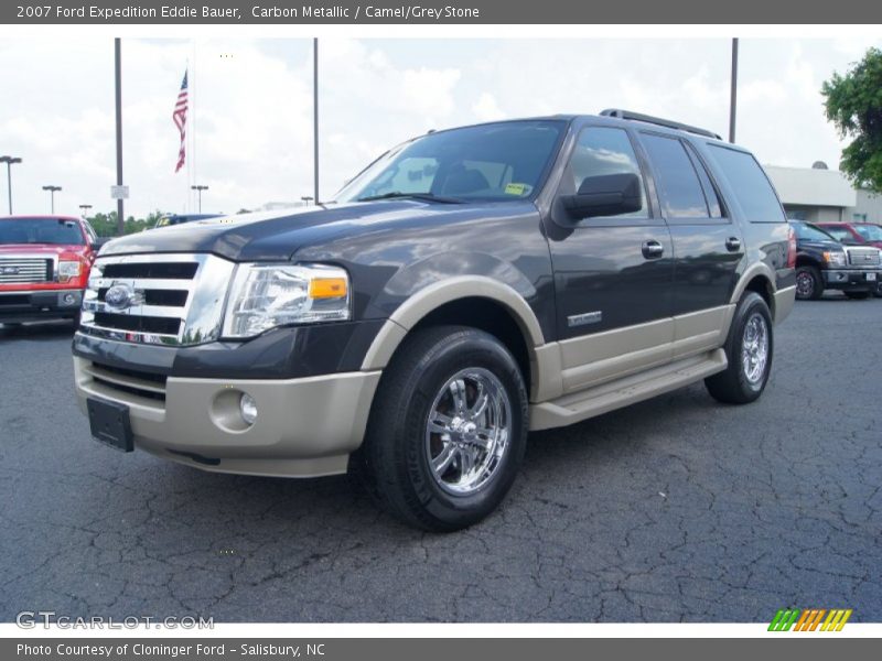 Carbon Metallic / Camel/Grey Stone 2007 Ford Expedition Eddie Bauer