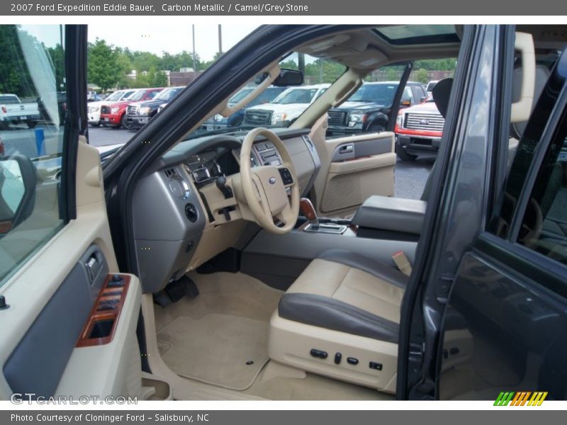 Carbon Metallic / Camel/Grey Stone 2007 Ford Expedition Eddie Bauer