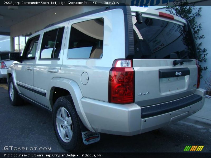 Light Graystone Pearl / Dark Slate Gray 2008 Jeep Commander Sport 4x4