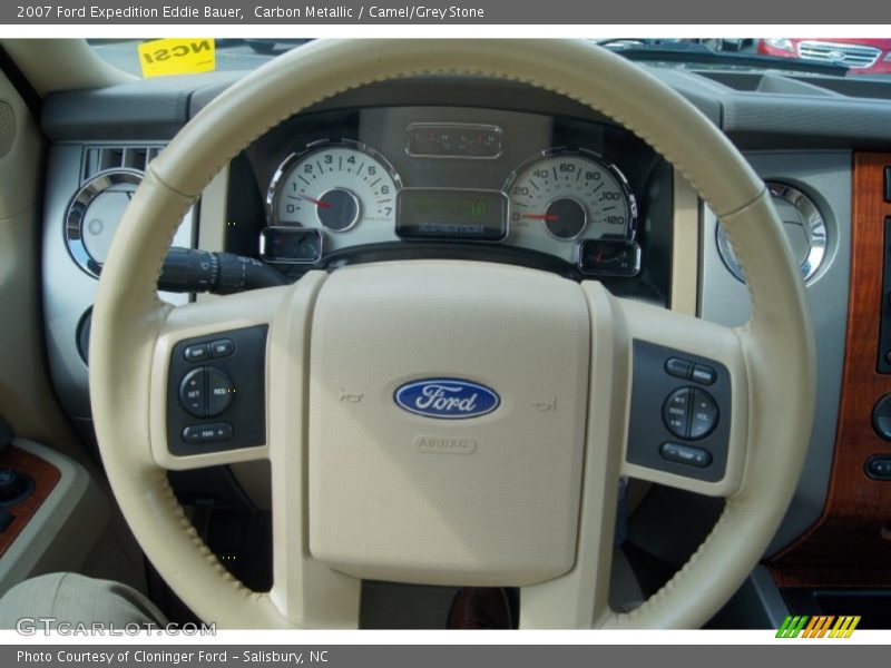 Carbon Metallic / Camel/Grey Stone 2007 Ford Expedition Eddie Bauer