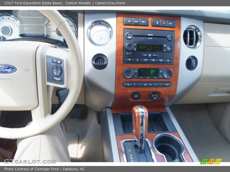 Carbon Metallic / Camel/Grey Stone 2007 Ford Expedition Eddie Bauer