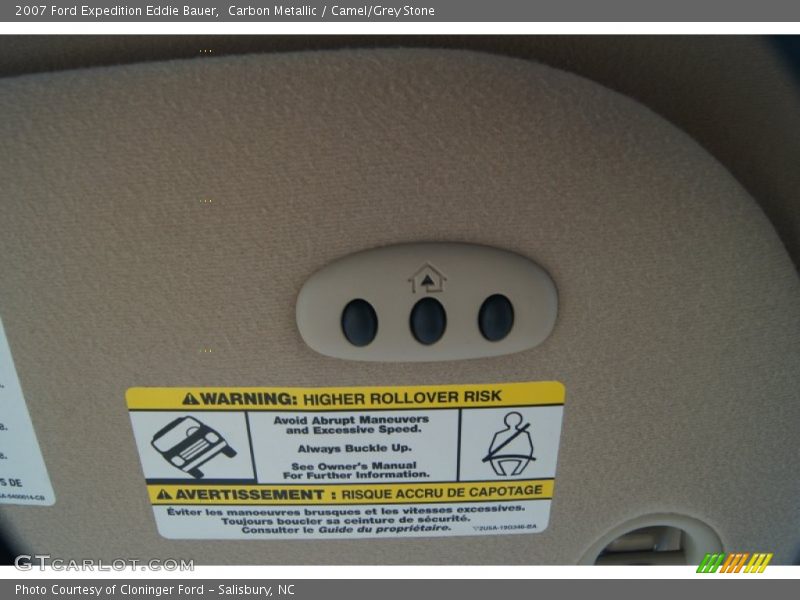 Carbon Metallic / Camel/Grey Stone 2007 Ford Expedition Eddie Bauer