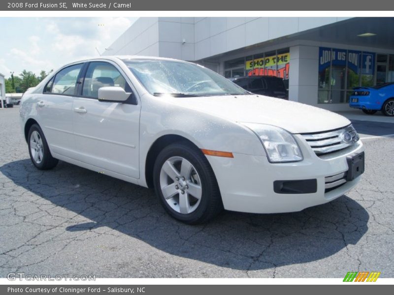 White Suede / Camel 2008 Ford Fusion SE
