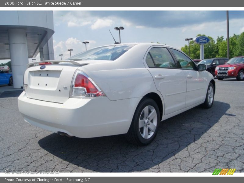 White Suede / Camel 2008 Ford Fusion SE