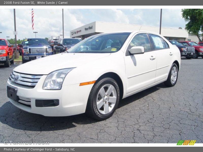 White Suede / Camel 2008 Ford Fusion SE