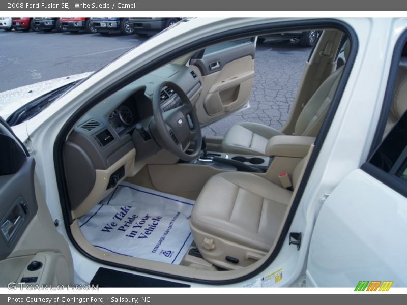 White Suede / Camel 2008 Ford Fusion SE