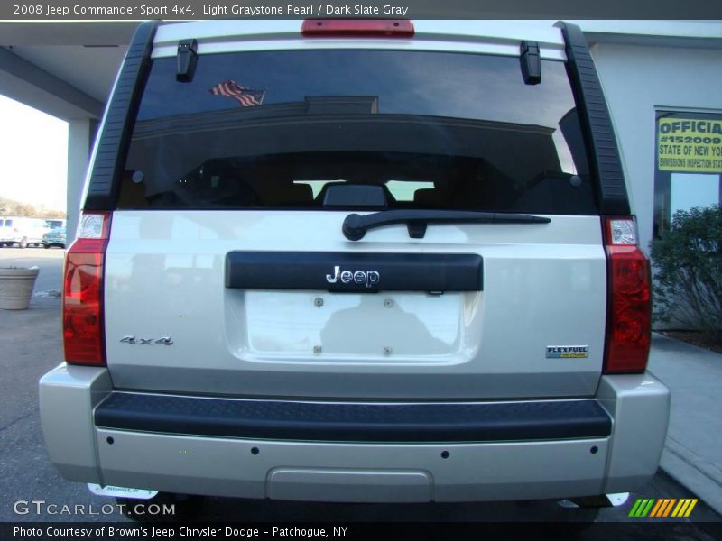 Light Graystone Pearl / Dark Slate Gray 2008 Jeep Commander Sport 4x4