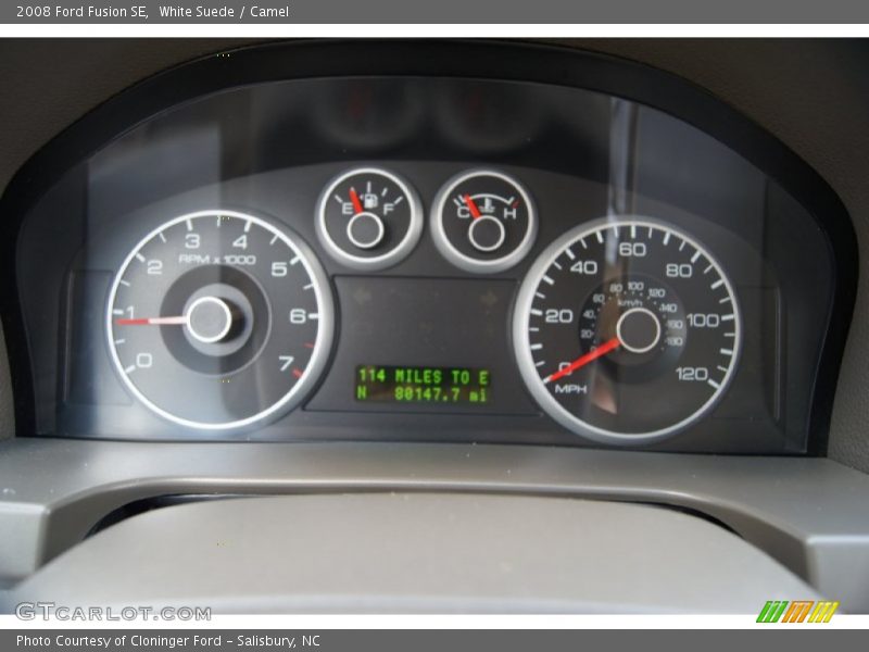 White Suede / Camel 2008 Ford Fusion SE
