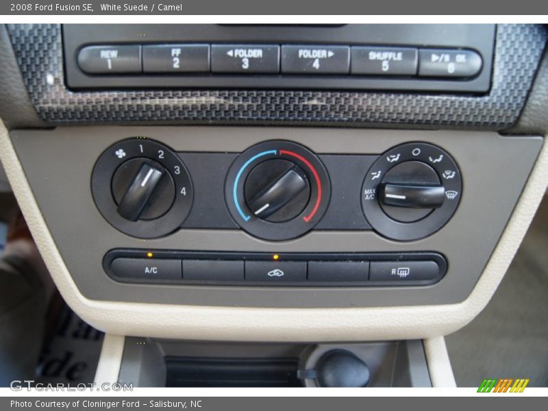 White Suede / Camel 2008 Ford Fusion SE