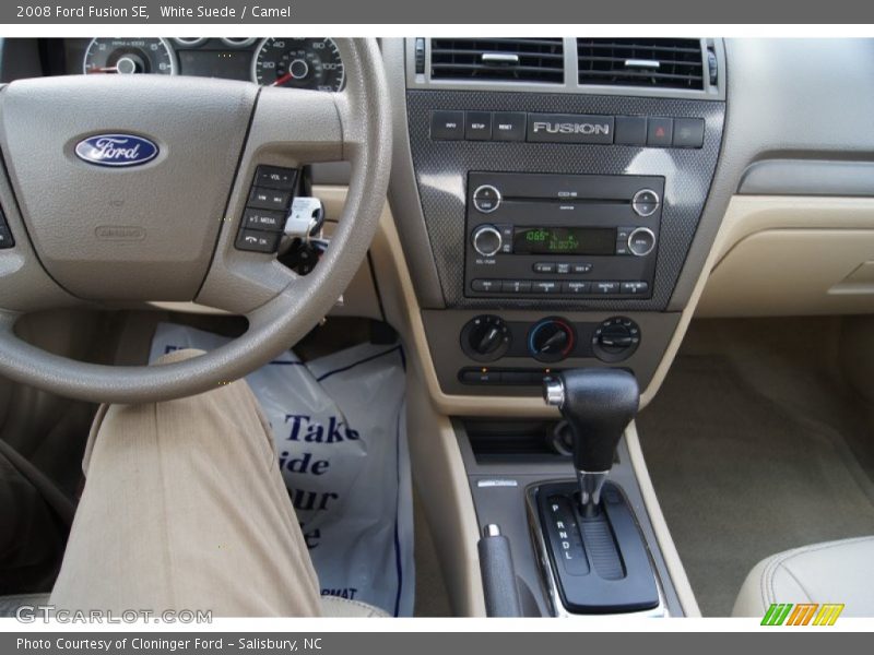 White Suede / Camel 2008 Ford Fusion SE