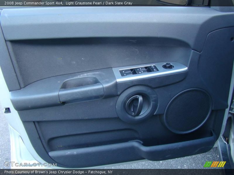 Light Graystone Pearl / Dark Slate Gray 2008 Jeep Commander Sport 4x4