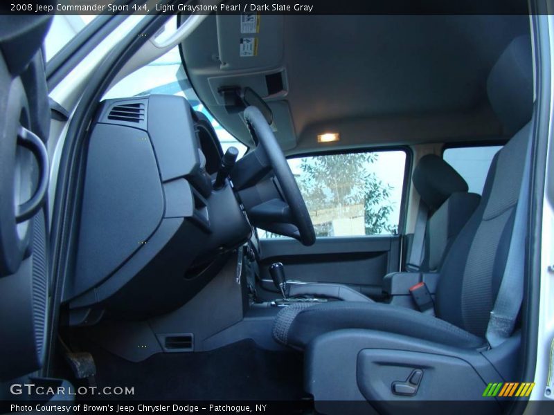 Light Graystone Pearl / Dark Slate Gray 2008 Jeep Commander Sport 4x4