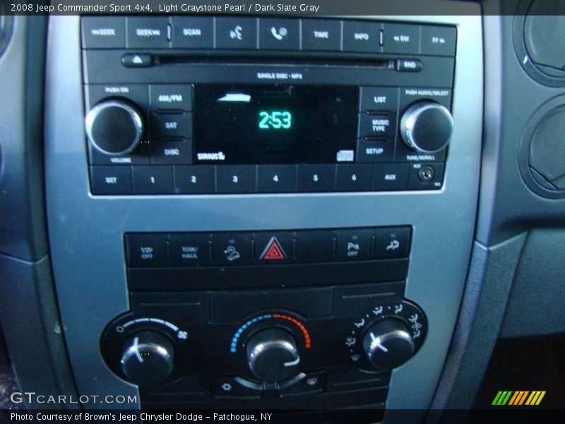 Light Graystone Pearl / Dark Slate Gray 2008 Jeep Commander Sport 4x4