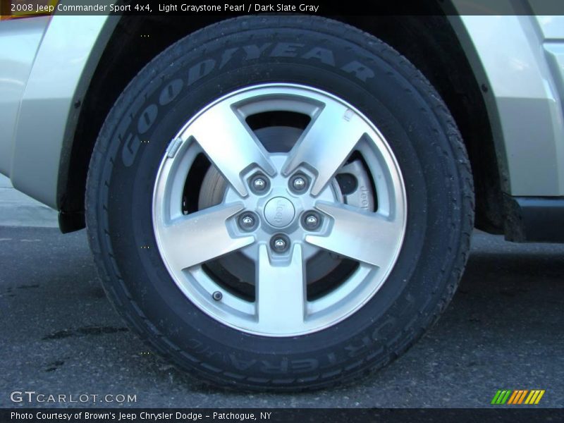 Light Graystone Pearl / Dark Slate Gray 2008 Jeep Commander Sport 4x4