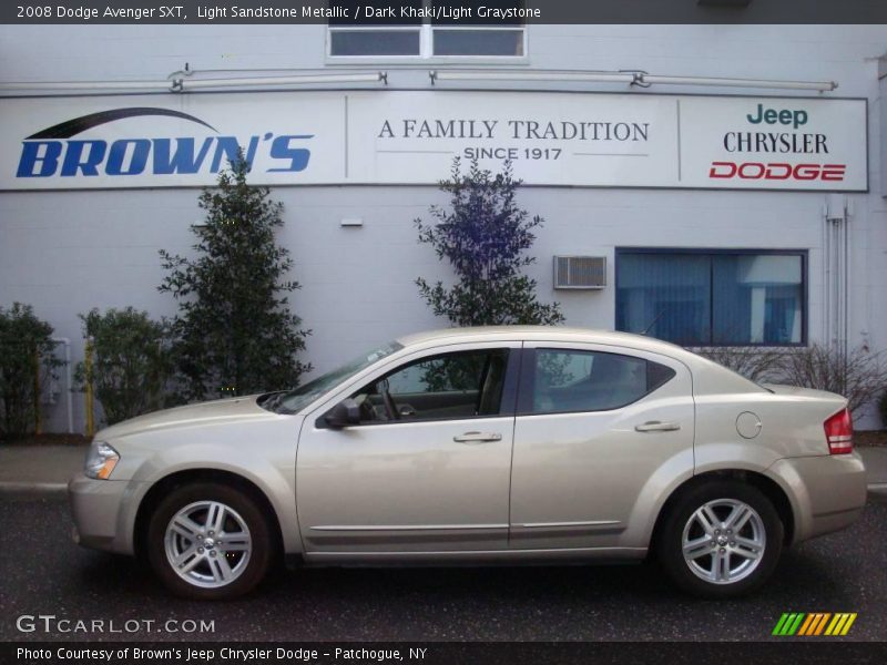 Light Sandstone Metallic / Dark Khaki/Light Graystone 2008 Dodge Avenger SXT