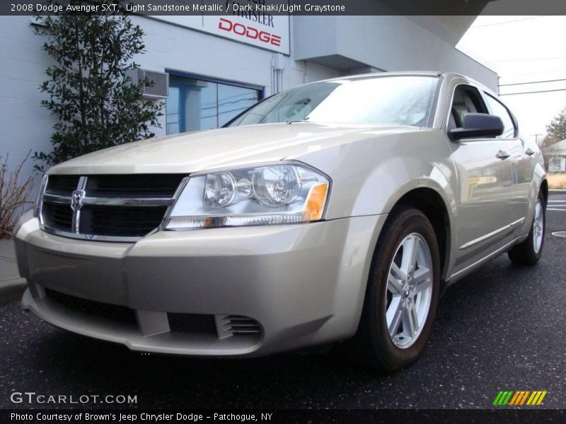 Light Sandstone Metallic / Dark Khaki/Light Graystone 2008 Dodge Avenger SXT
