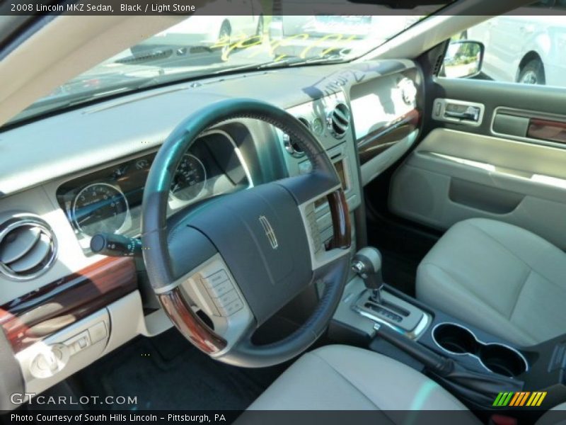 Black / Light Stone 2008 Lincoln MKZ Sedan