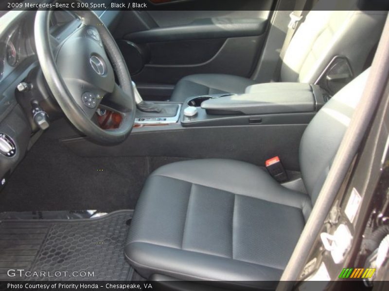 Black / Black 2009 Mercedes-Benz C 300 Sport