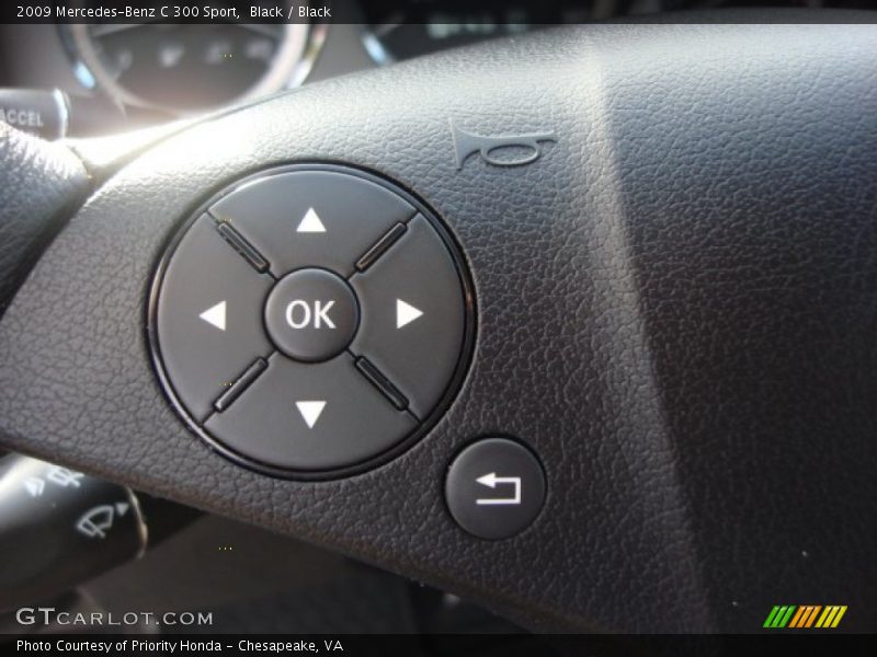 Black / Black 2009 Mercedes-Benz C 300 Sport