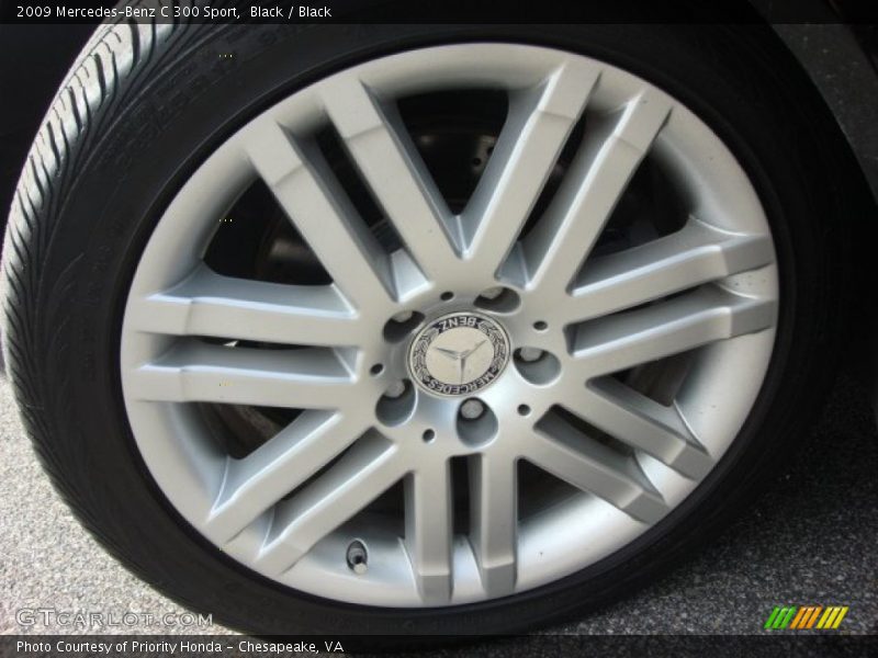 Black / Black 2009 Mercedes-Benz C 300 Sport