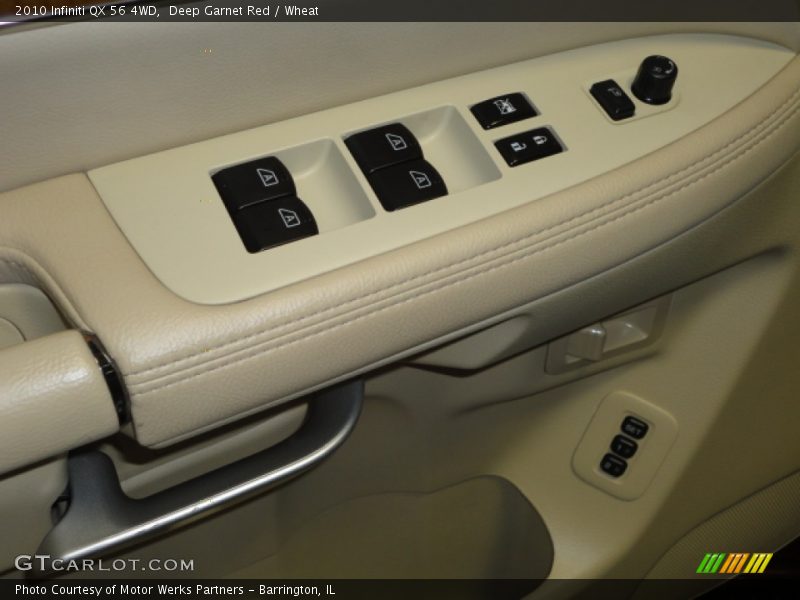Deep Garnet Red / Wheat 2010 Infiniti QX 56 4WD