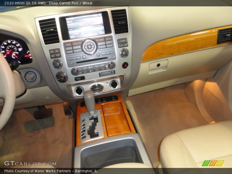 Deep Garnet Red / Wheat 2010 Infiniti QX 56 4WD