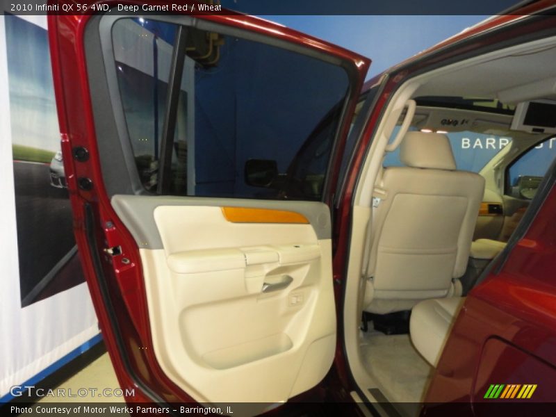 Deep Garnet Red / Wheat 2010 Infiniti QX 56 4WD