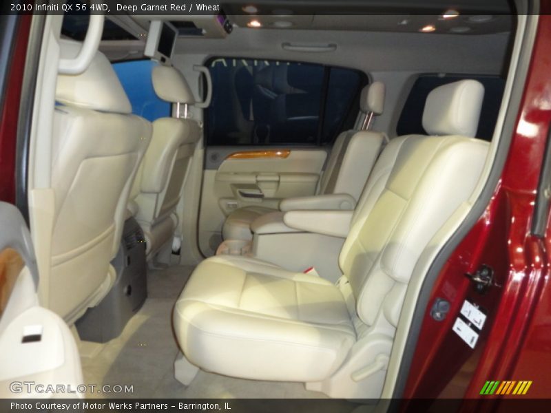 Deep Garnet Red / Wheat 2010 Infiniti QX 56 4WD