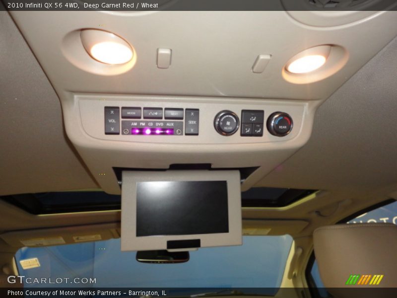 Deep Garnet Red / Wheat 2010 Infiniti QX 56 4WD