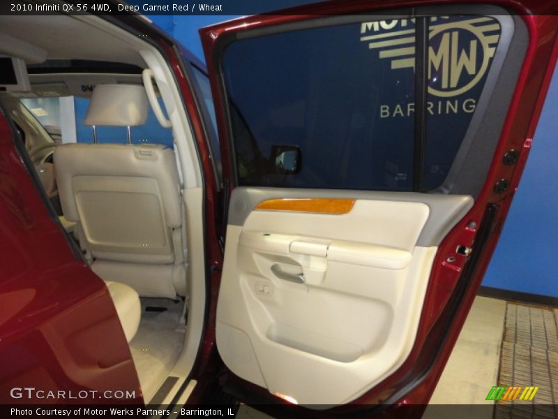 Deep Garnet Red / Wheat 2010 Infiniti QX 56 4WD