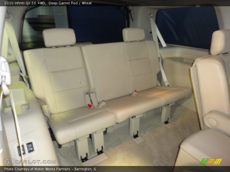Deep Garnet Red / Wheat 2010 Infiniti QX 56 4WD