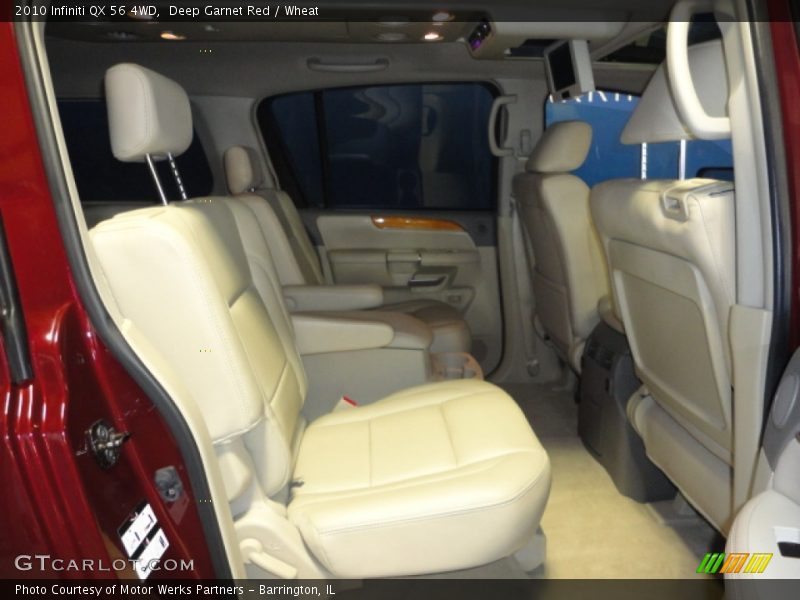 Deep Garnet Red / Wheat 2010 Infiniti QX 56 4WD