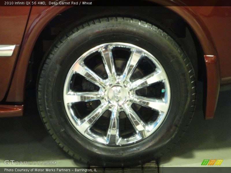 Deep Garnet Red / Wheat 2010 Infiniti QX 56 4WD