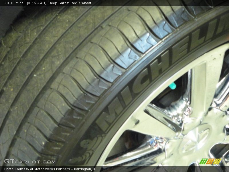 Deep Garnet Red / Wheat 2010 Infiniti QX 56 4WD
