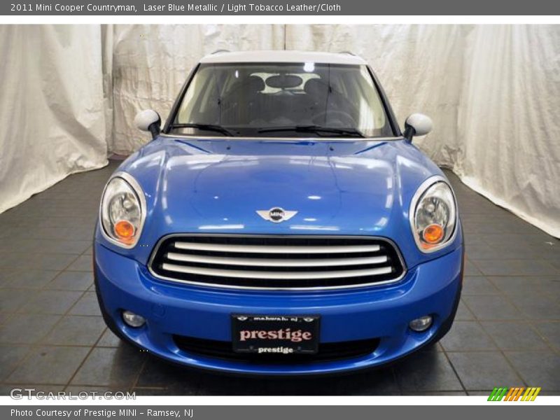 Laser Blue Metallic / Light Tobacco Leather/Cloth 2011 Mini Cooper Countryman