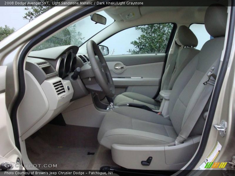 Light Sandstone Metallic / Dark Khaki/Light Graystone 2008 Dodge Avenger SXT
