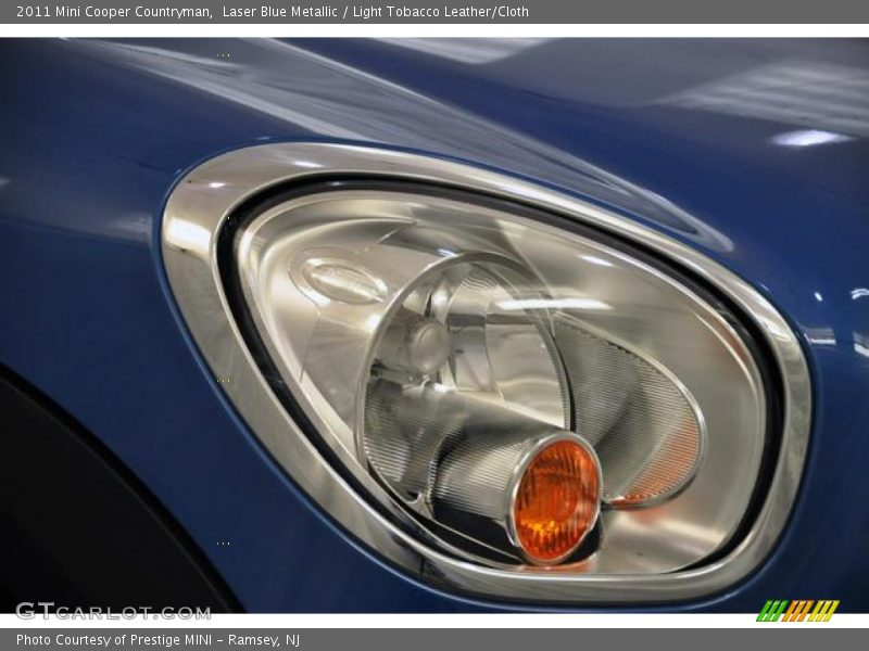 Laser Blue Metallic / Light Tobacco Leather/Cloth 2011 Mini Cooper Countryman