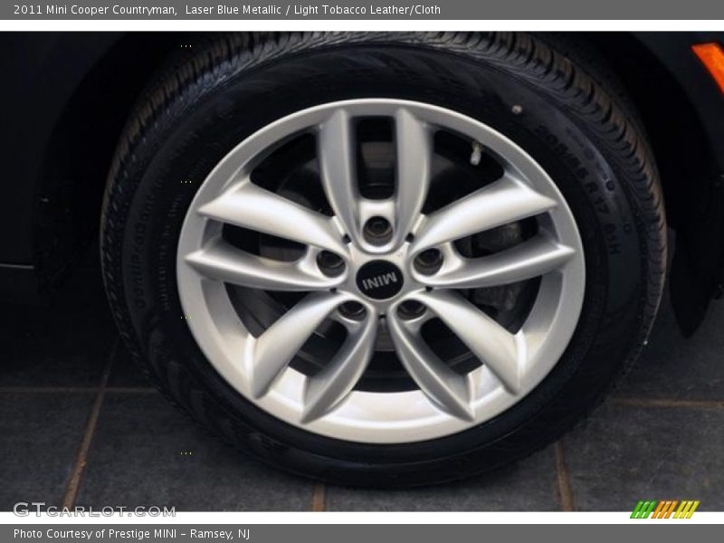 Laser Blue Metallic / Light Tobacco Leather/Cloth 2011 Mini Cooper Countryman