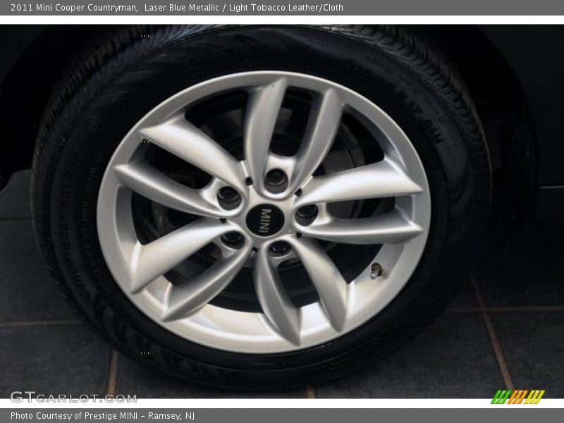 Laser Blue Metallic / Light Tobacco Leather/Cloth 2011 Mini Cooper Countryman