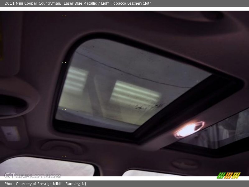 Laser Blue Metallic / Light Tobacco Leather/Cloth 2011 Mini Cooper Countryman