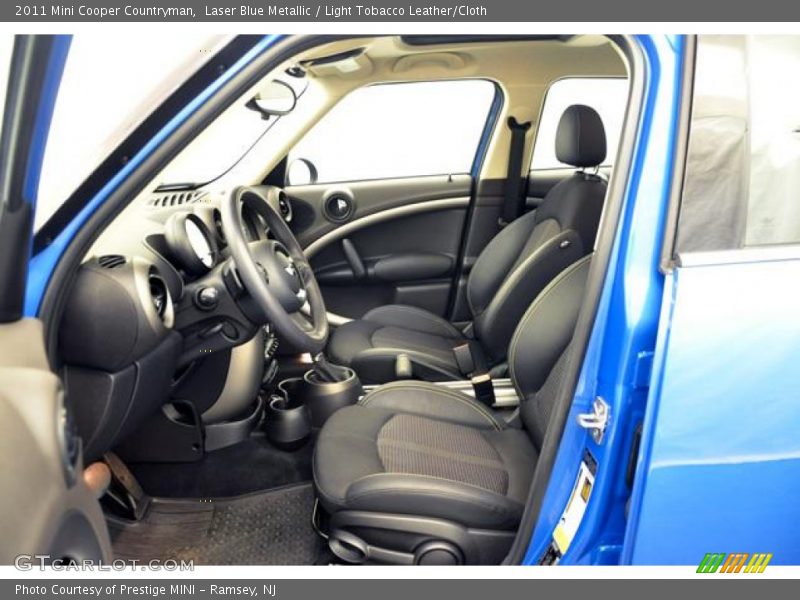Laser Blue Metallic / Light Tobacco Leather/Cloth 2011 Mini Cooper Countryman