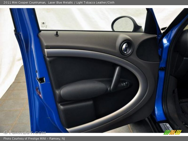 Laser Blue Metallic / Light Tobacco Leather/Cloth 2011 Mini Cooper Countryman