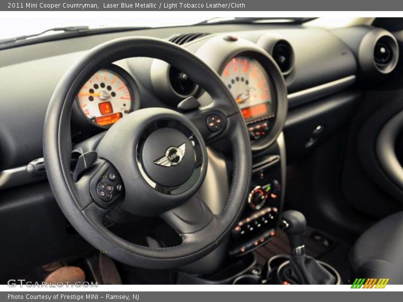 Laser Blue Metallic / Light Tobacco Leather/Cloth 2011 Mini Cooper Countryman