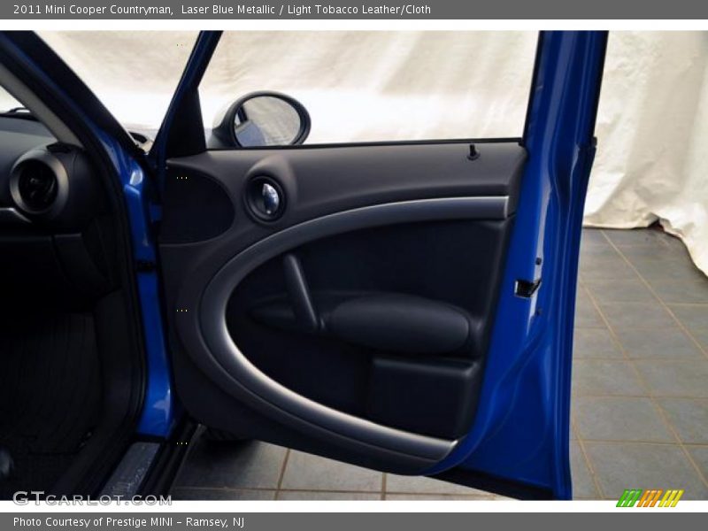 Laser Blue Metallic / Light Tobacco Leather/Cloth 2011 Mini Cooper Countryman