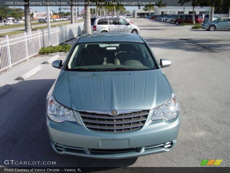Clearwater Blue Pearl / Dark Khaki/Light Graystone 2008 Chrysler Sebring Touring Sedan