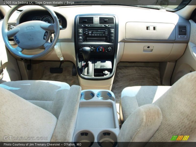 Sage Green Metallic / Beige 2005 Kia Sedona LX