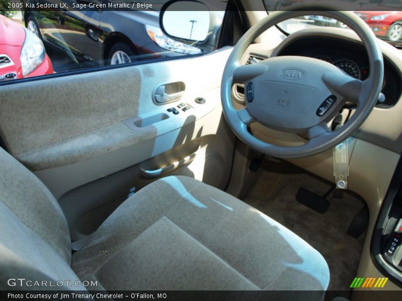 Sage Green Metallic / Beige 2005 Kia Sedona LX